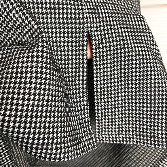 6397 Houndstooth Long Sleeve Shift Oversized Dress In Black/ White XS-L - Picture 8 of 13